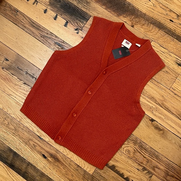 NWT Levi’s Rincon Button-Down Sweater Vest - Picture 8 of 12